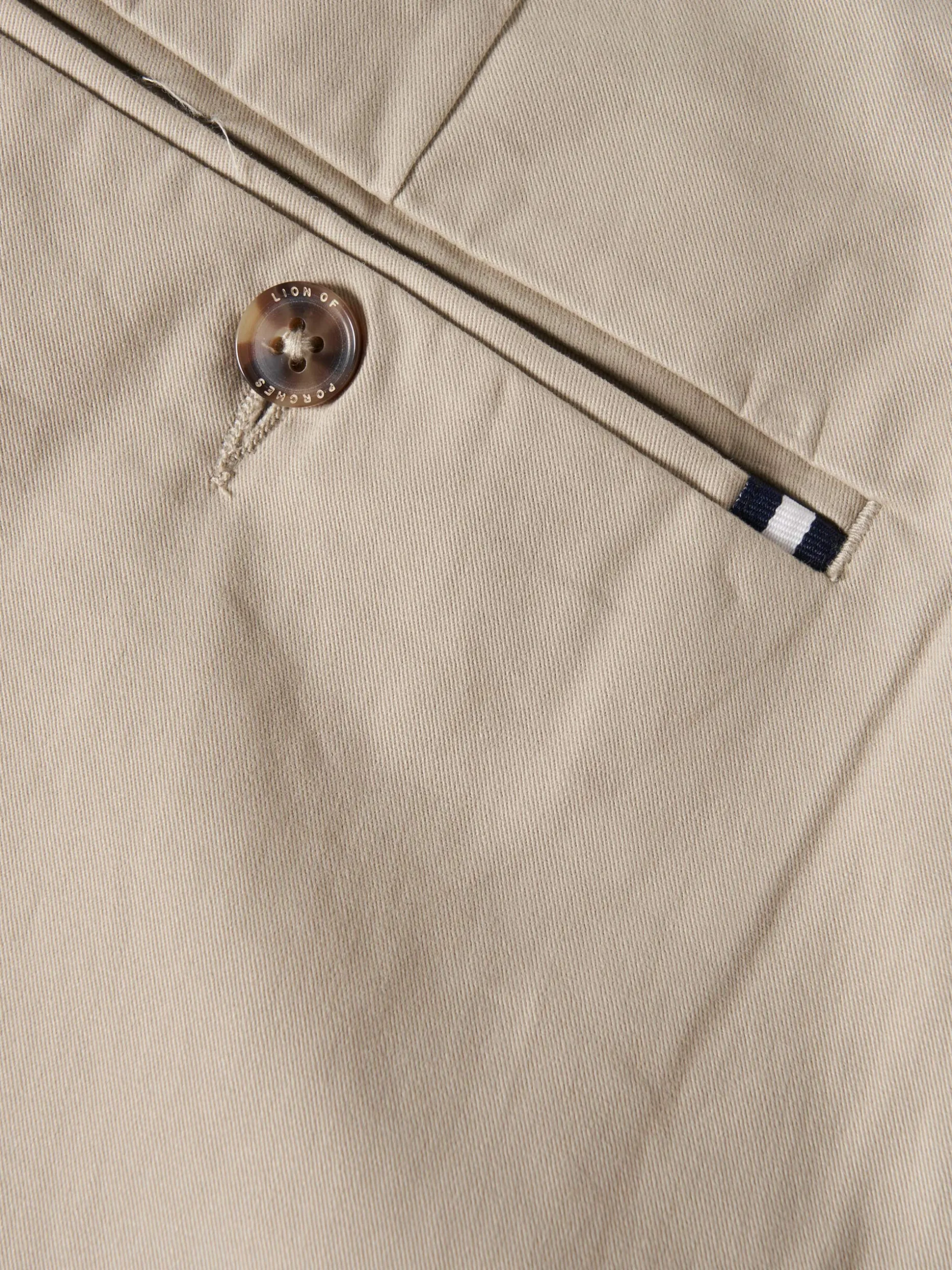 Calças chino slim fit|LION OF PORCHES Best Sale