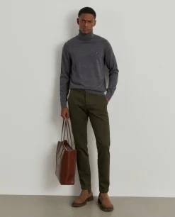 Calças chino slim fit|LION OF PORCHES Discount