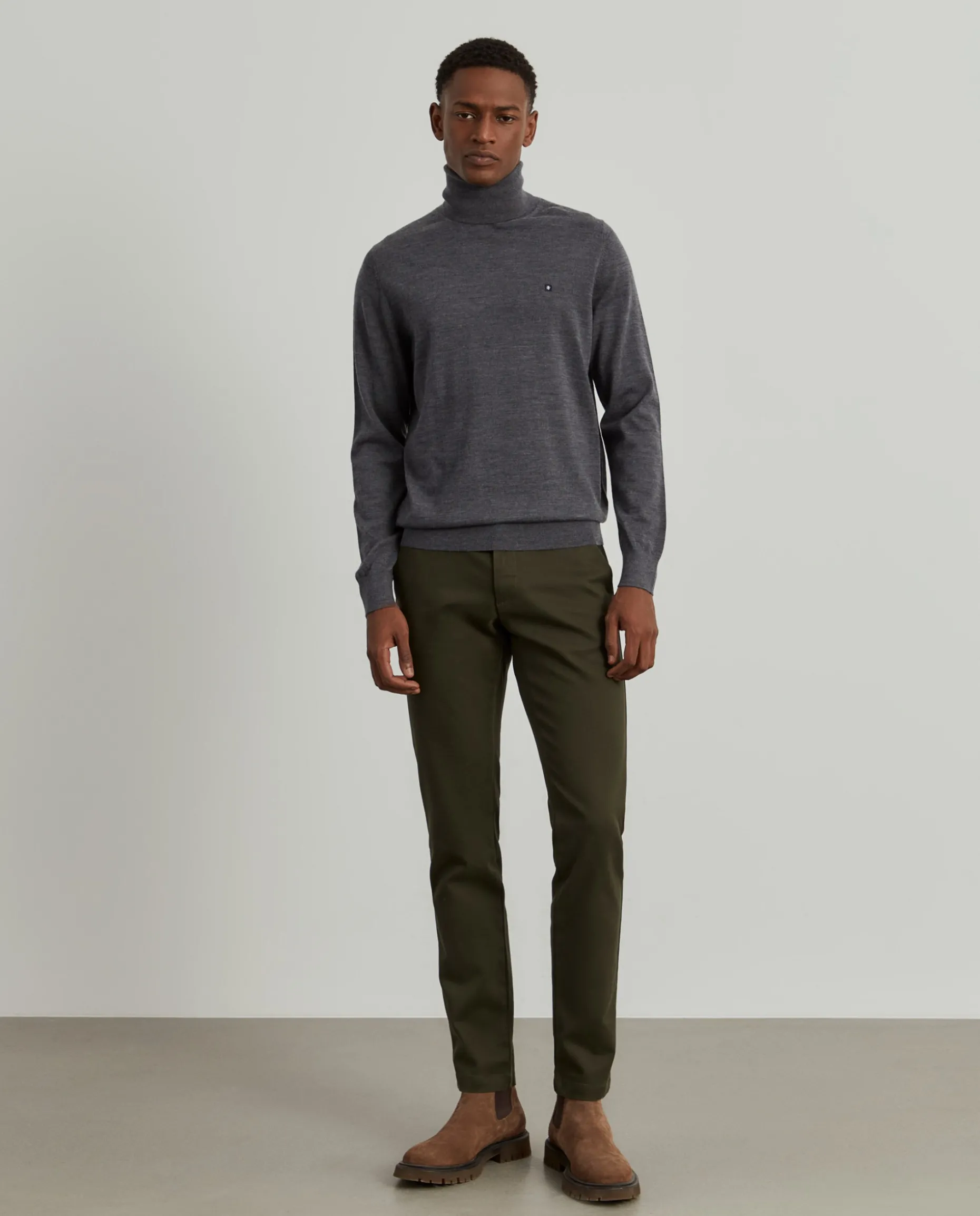 Calças chino slim fit|LION OF PORCHES Discount