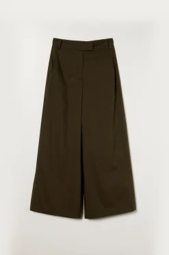 Calças culotte com cintura ajustável|LION OF PORCHES Store