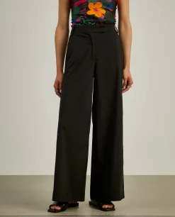 Calças culotte com cintura ajustável|LION OF PORCHES Fashion
