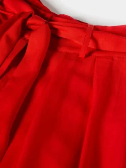 Calças culotte com pregas e cinto|LION OF PORCHES Cheap