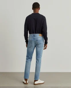 Calças de ganga slim fit de cinco bolsos|LION OF PORCHES Clearance