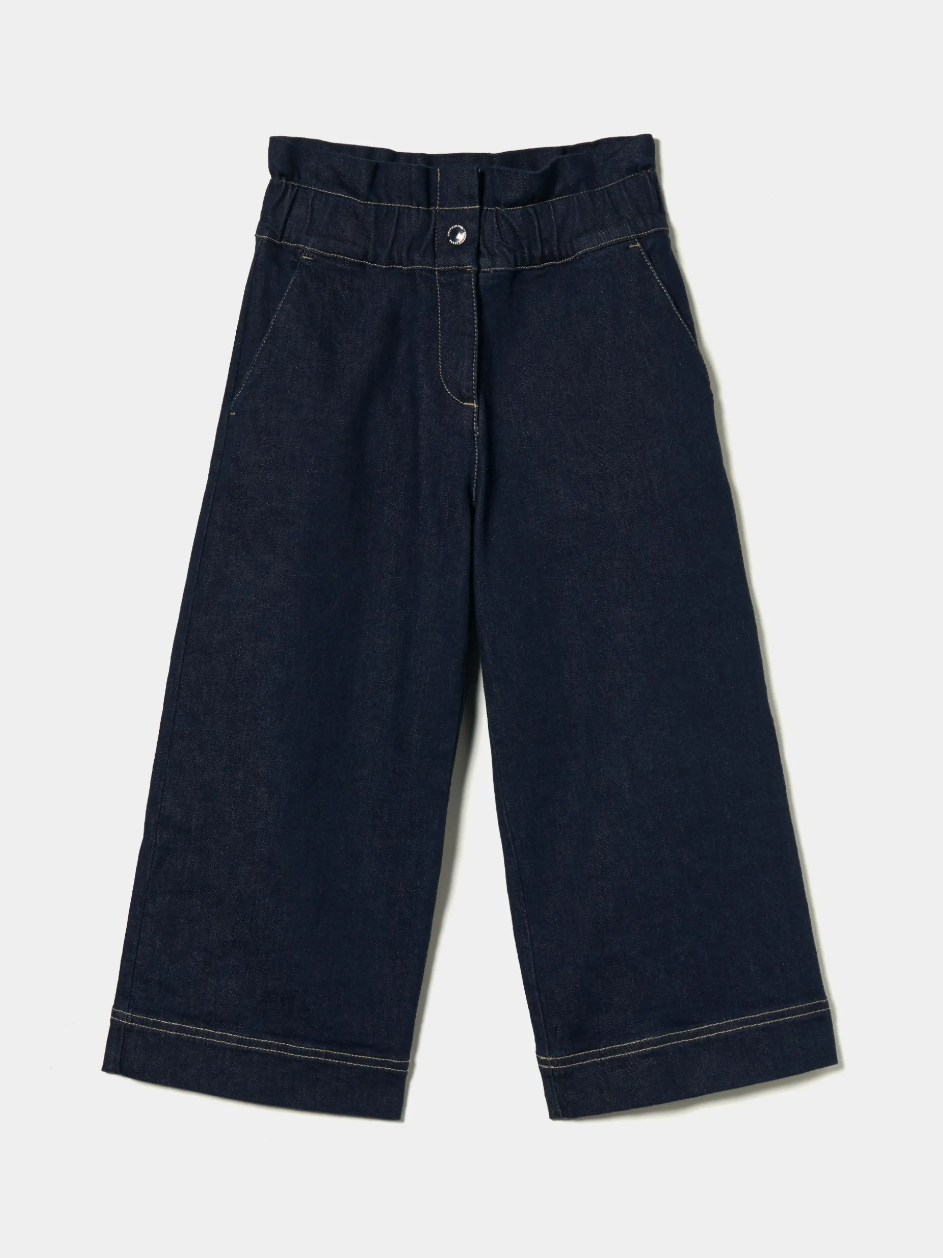 Calças denim com folho|LION OF PORCHES Discount