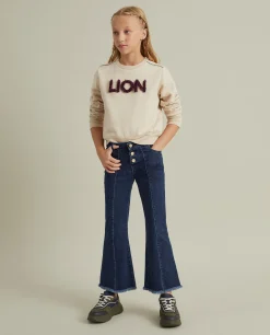 Calças denim com franjas|LION OF PORCHES Cheap