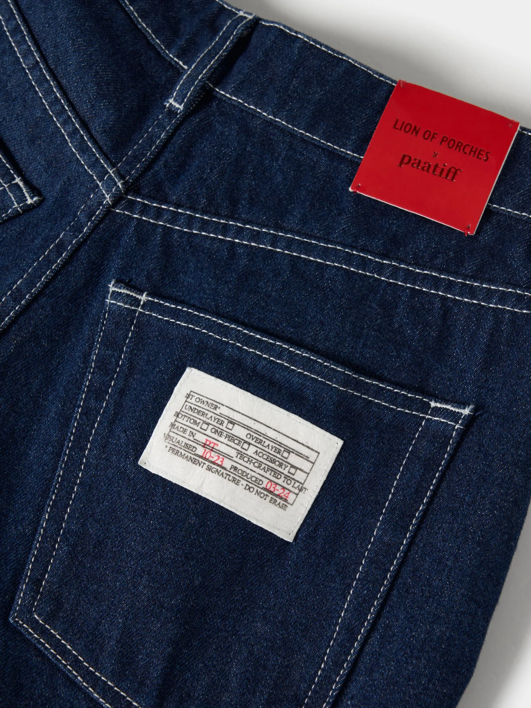 Calças denim x Paatiff|LION OF PORCHES Cheap