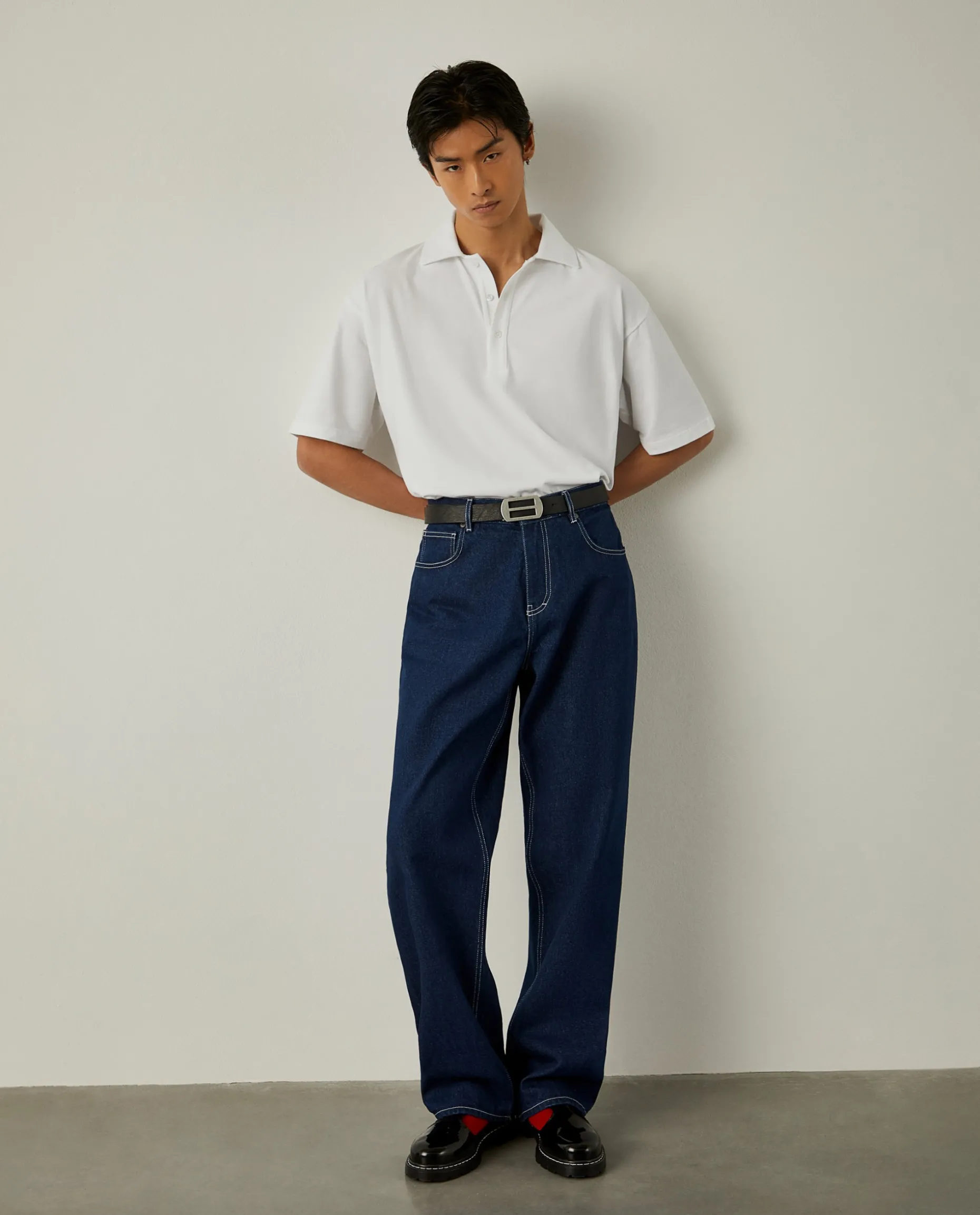 Calças denim loose fit Lion x Paatiff|LION OF PORCHES Shop