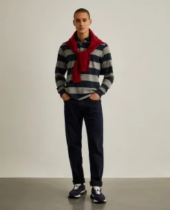 Calças denim regular fit|LION OF PORCHES New