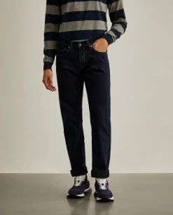 Calças denim regular fit|LION OF PORCHES New