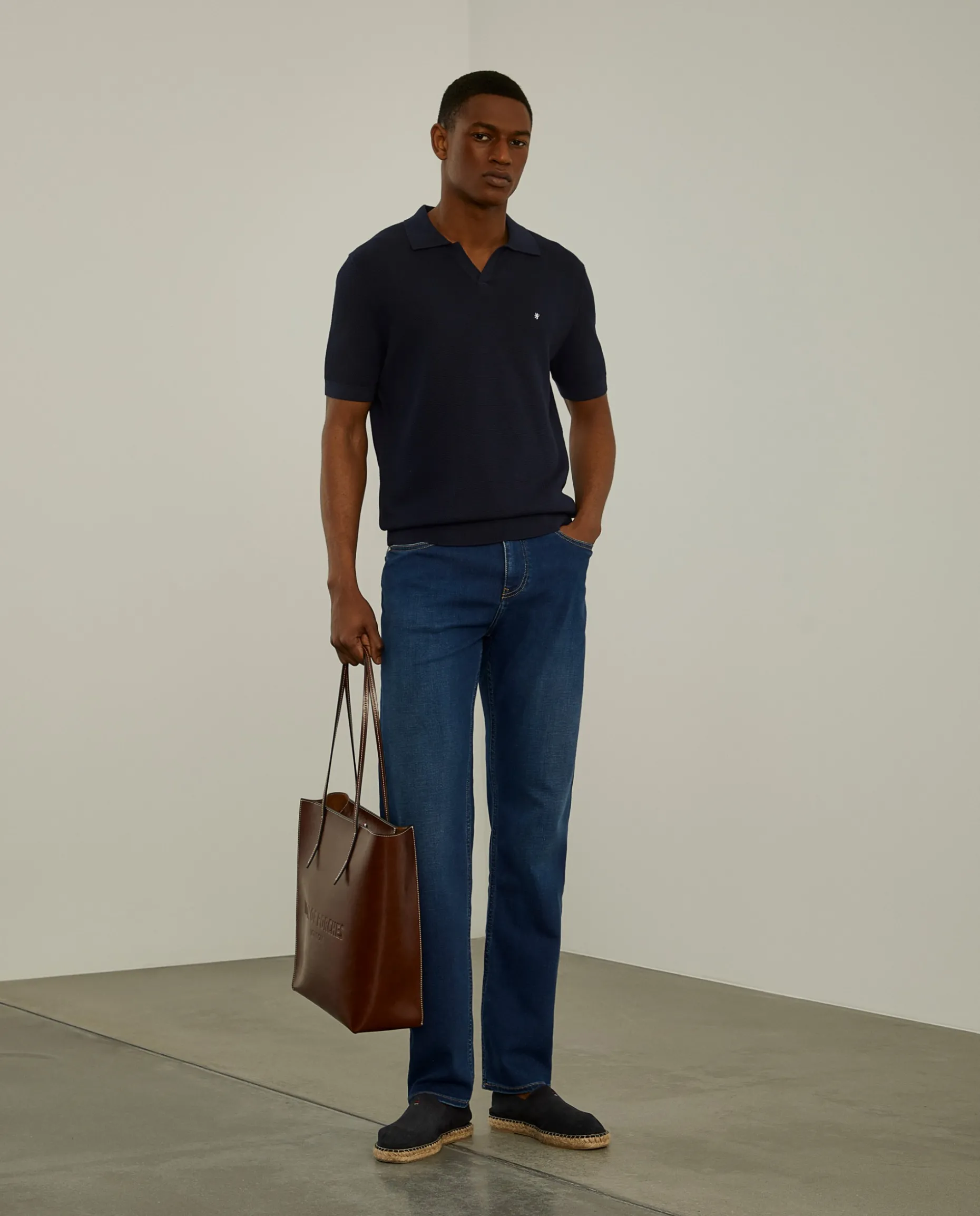 Calças denim regular fit|LION OF PORCHES Fashion