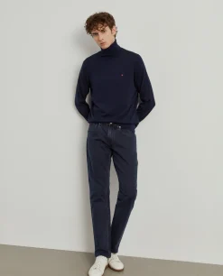 Calças denim regular fit|LION OF PORCHES New