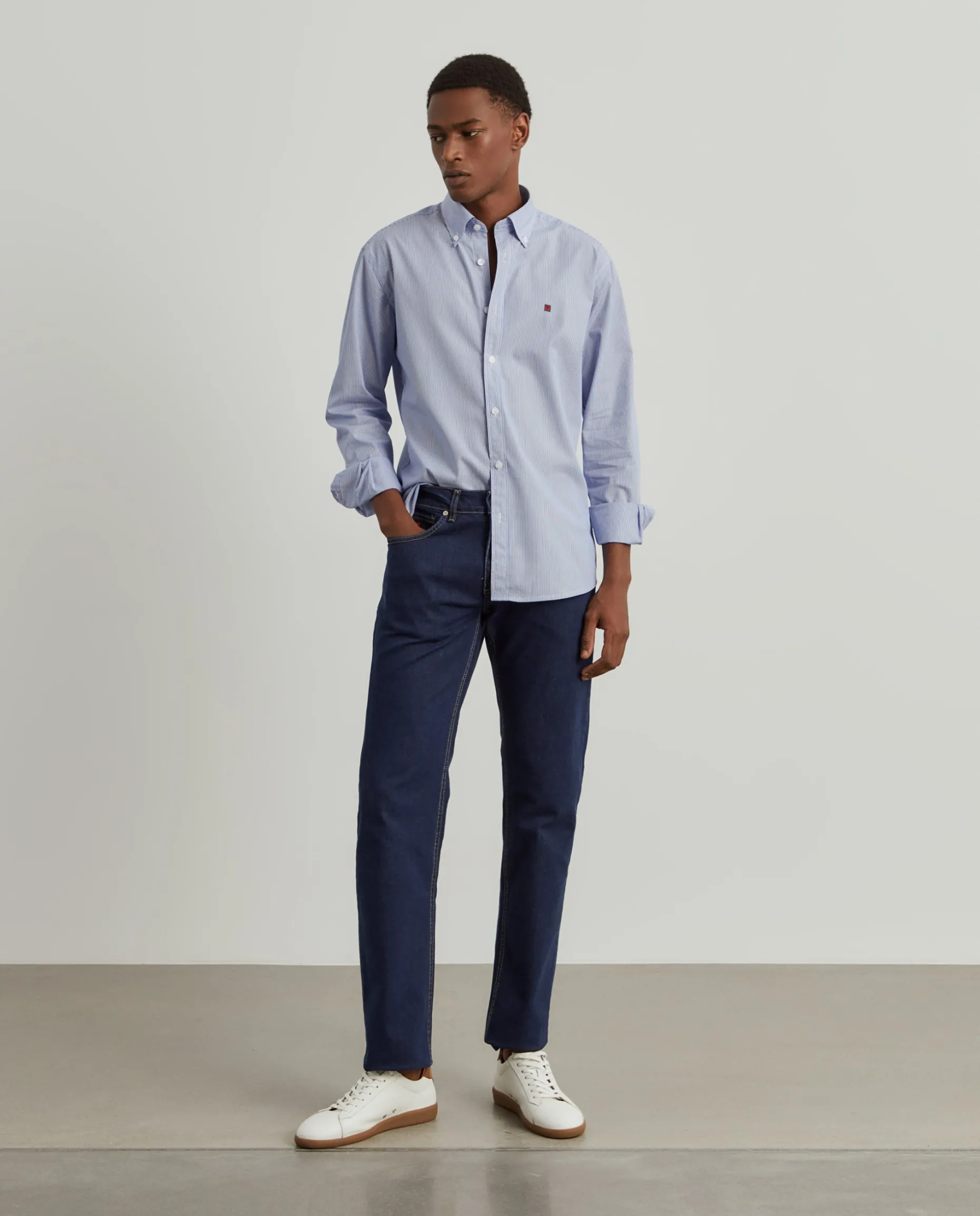Calças denim regular fit|LION OF PORCHES Shop