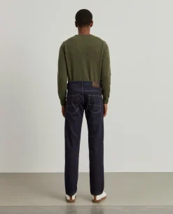 Calças denim regular fit|LION OF PORCHES Fashion
