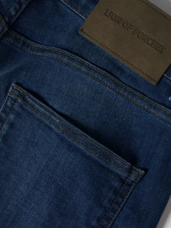 Calças denim regular fit|LION OF PORCHES Flash Sale