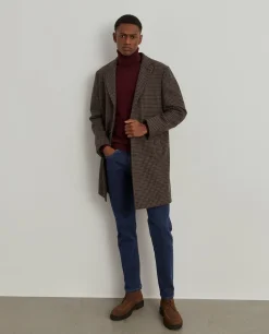Calças denim regular fit lavagem escura|LION OF PORCHES Fashion