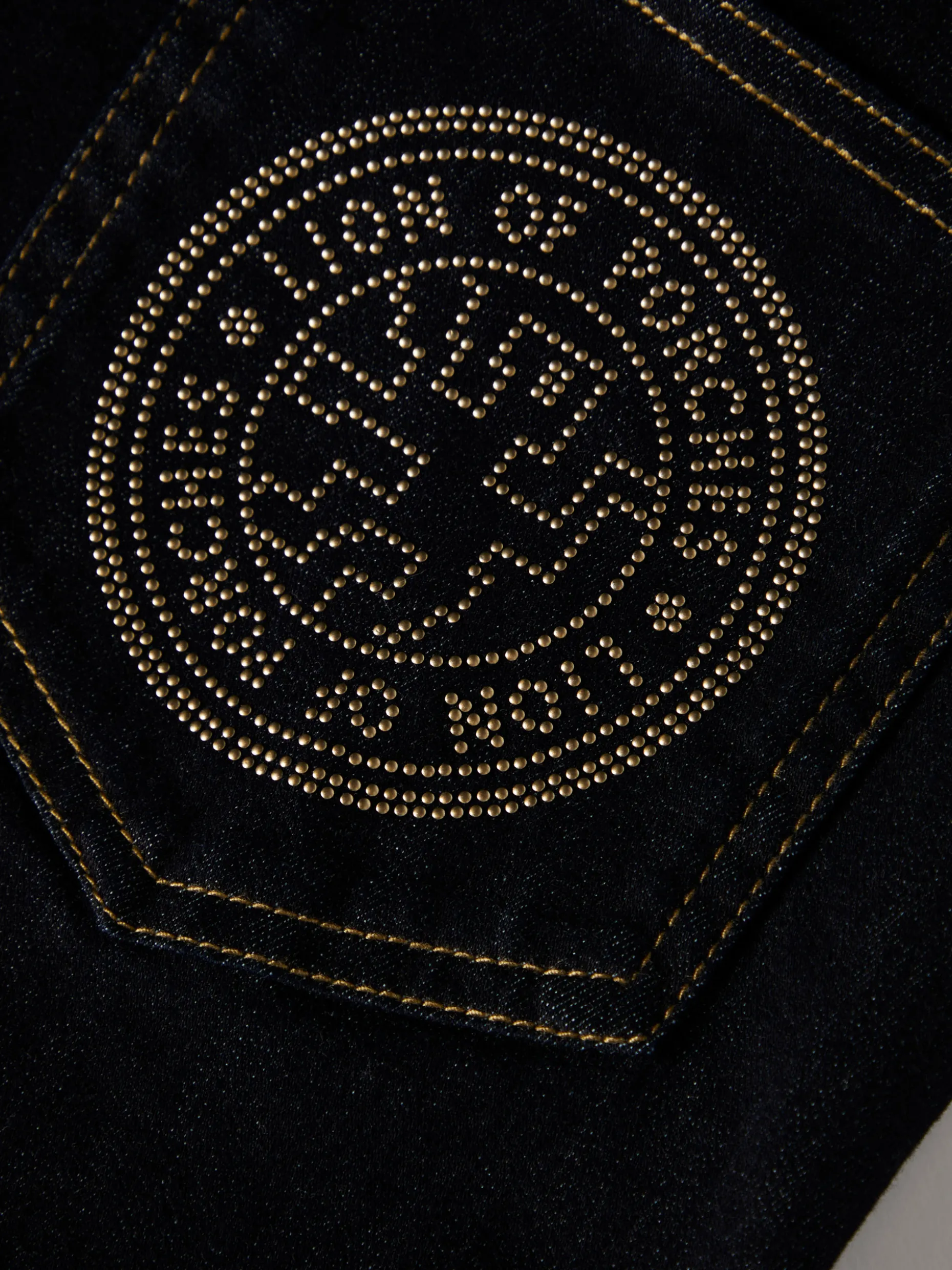 Calças denim regular fit lavagem escura|LION OF PORCHES Best Sale
