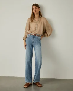 Calças denim relaxed fit|LION OF PORCHES Sale
