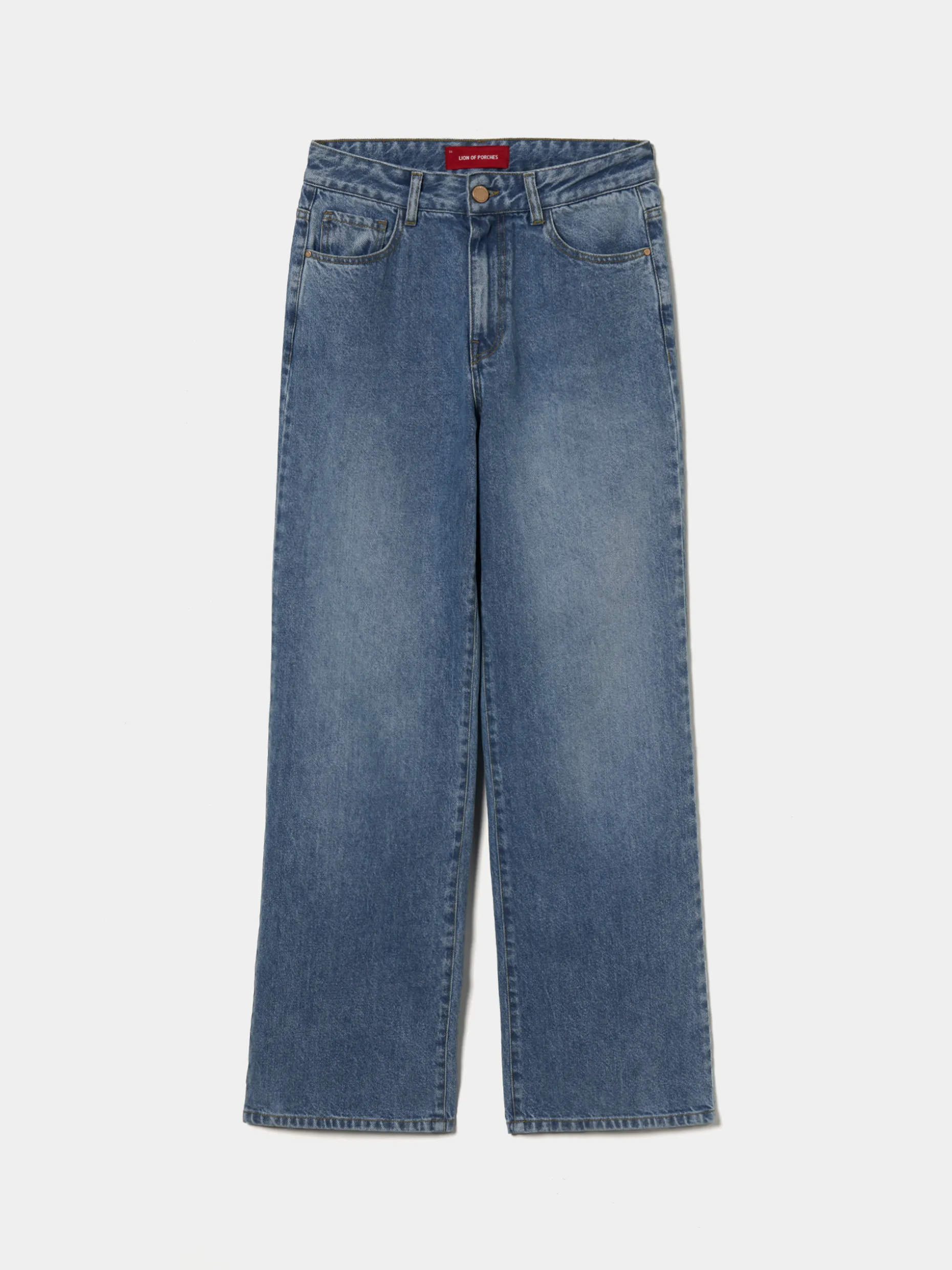 Calças denim relaxed fit|LION OF PORCHES Sale