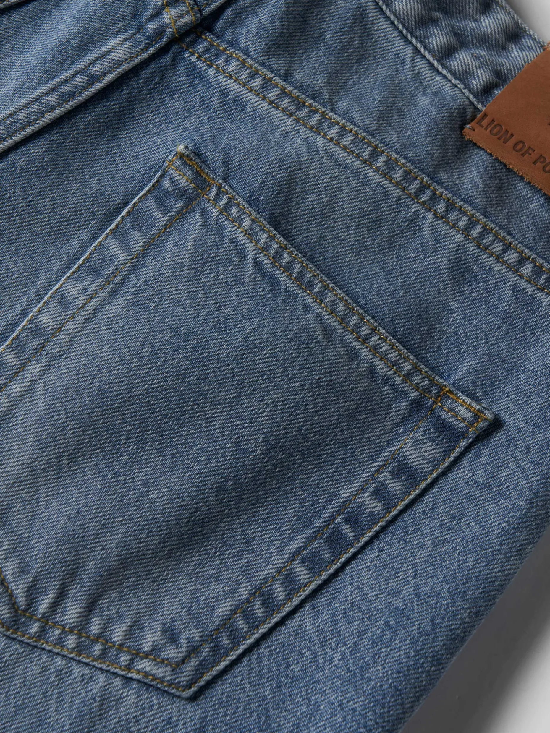 Calças denim relaxed fit|LION OF PORCHES Sale