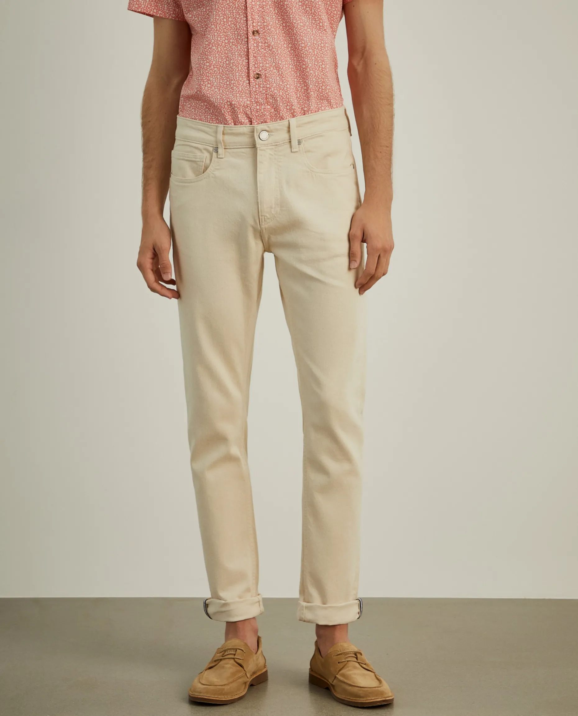 Calças denim slim fit|LION OF PORCHES Fashion