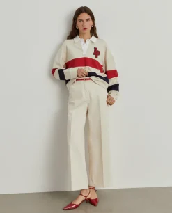 Calças denim wide leg|LION OF PORCHES New