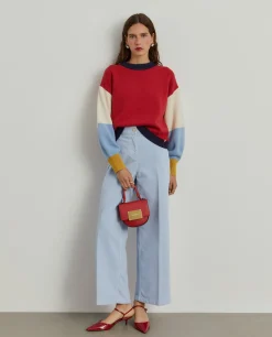 Calças denim wide leg|LION OF PORCHES Cheap