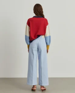 Calças denim wide leg|LION OF PORCHES Cheap