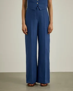 Calças pantalona 100% linho|LION OF PORCHES Online