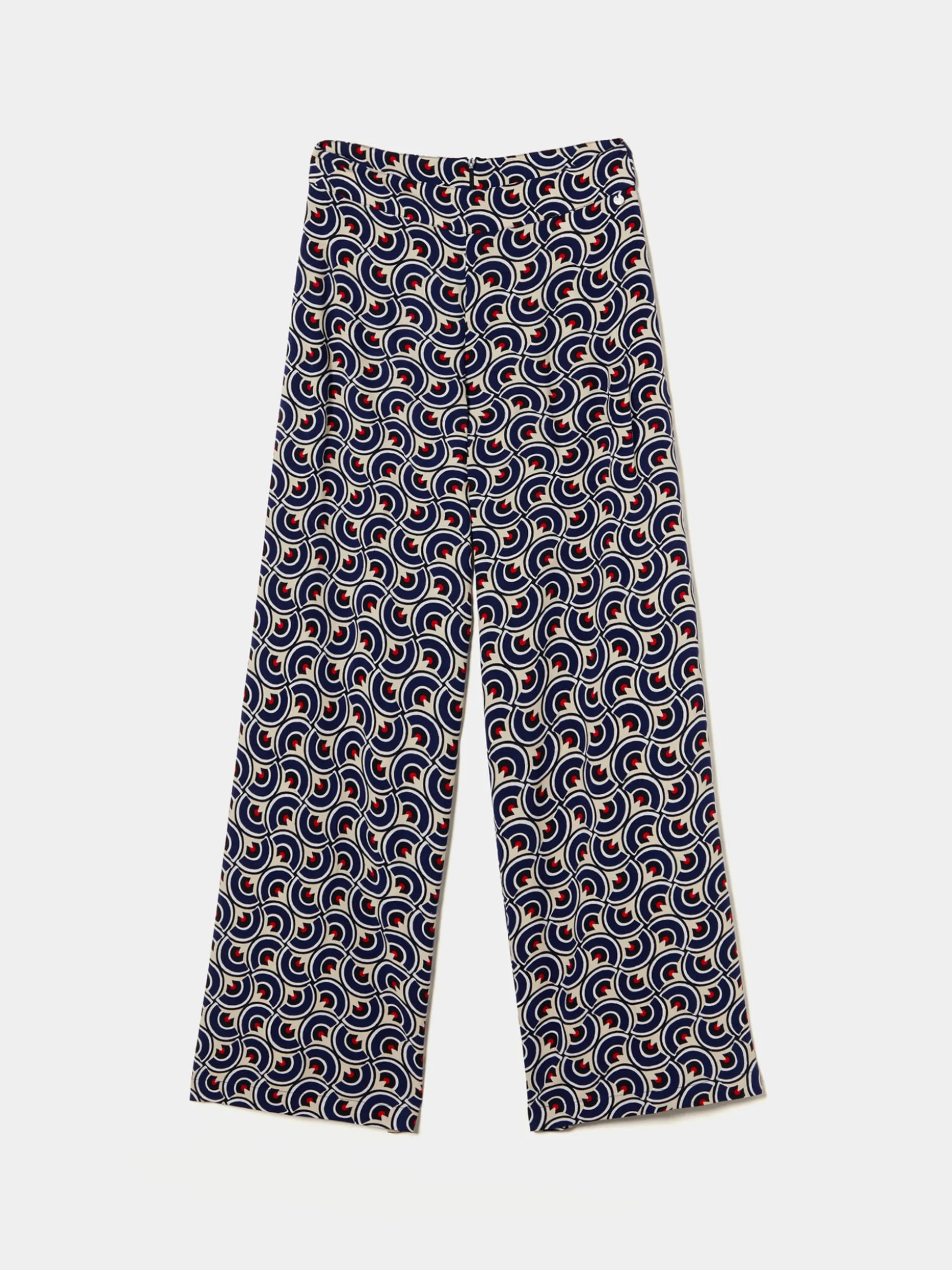 Calças pantalona com padrão geométrico|LION OF PORCHES Cheap