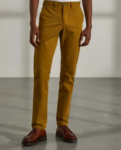 Calças para homem chino slim fit em algodão stretch|LION OF PORCHES Outlet