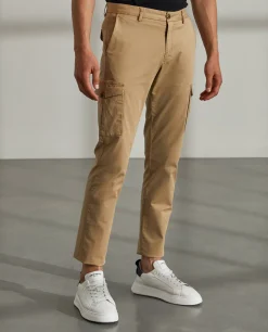 Calças regular fit chino de algodão stretch|LION OF PORCHES Best Sale