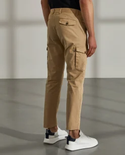 Calças regular fit chino de algodão stretch|LION OF PORCHES Best Sale