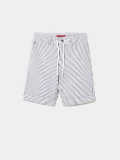 Calções de riscas em popelina|LION OF PORCHES Flash Sale