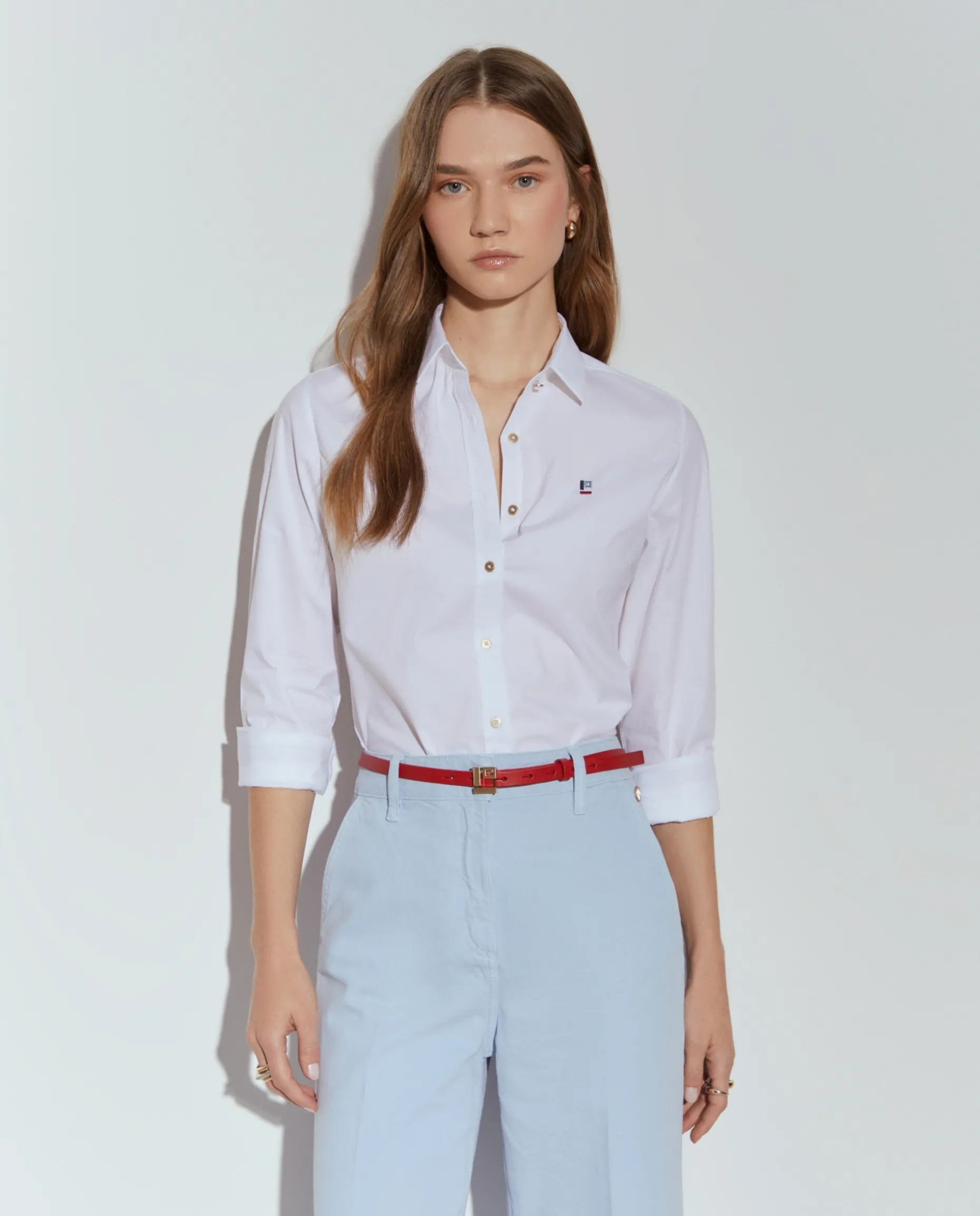 Camisa clássica com riscas|LION OF PORCHES Clearance
