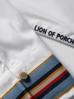 Camisa clássica com riscas nos punhos|LION OF PORCHES New