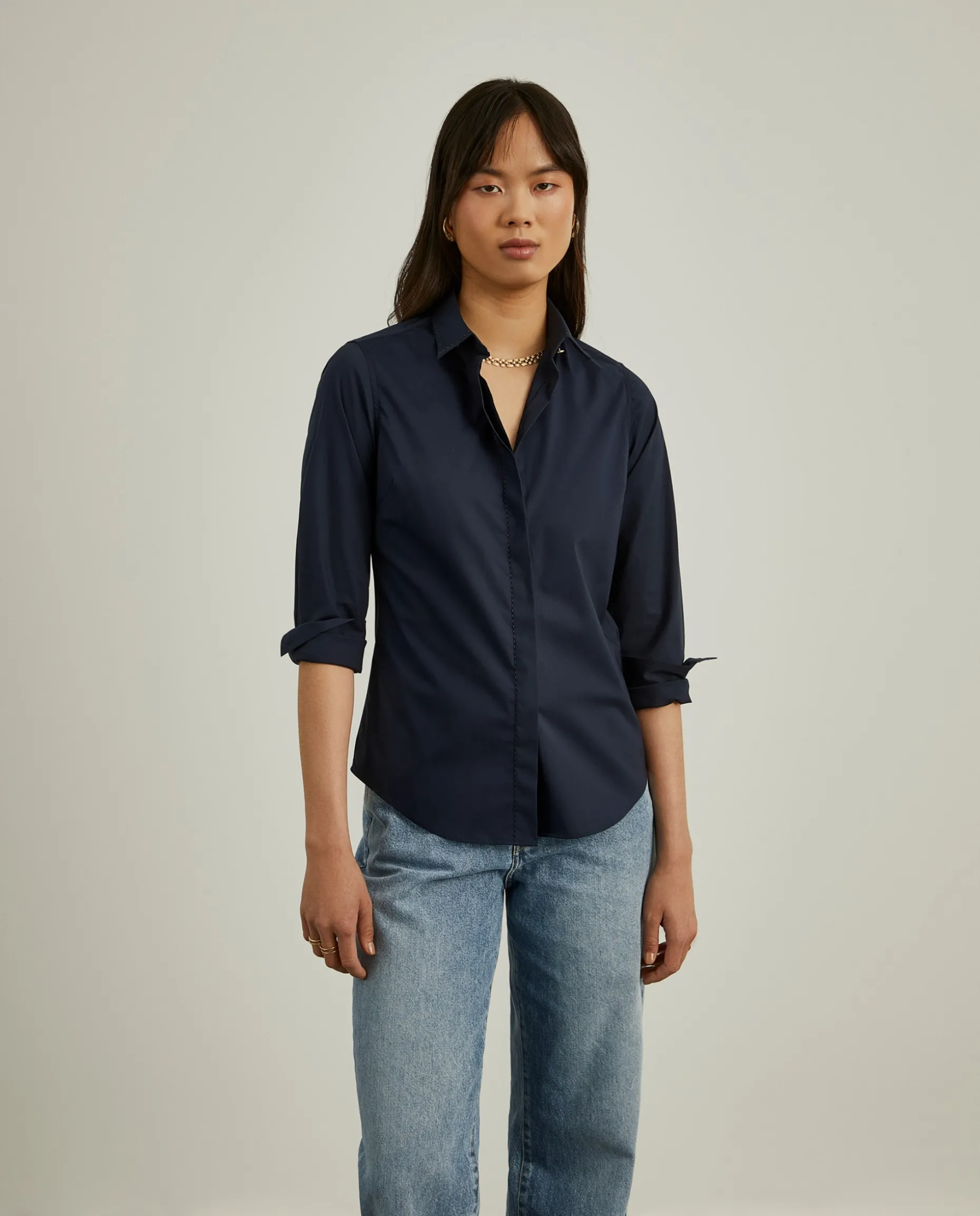 Camisa clássica em algodão|LION OF PORCHES New