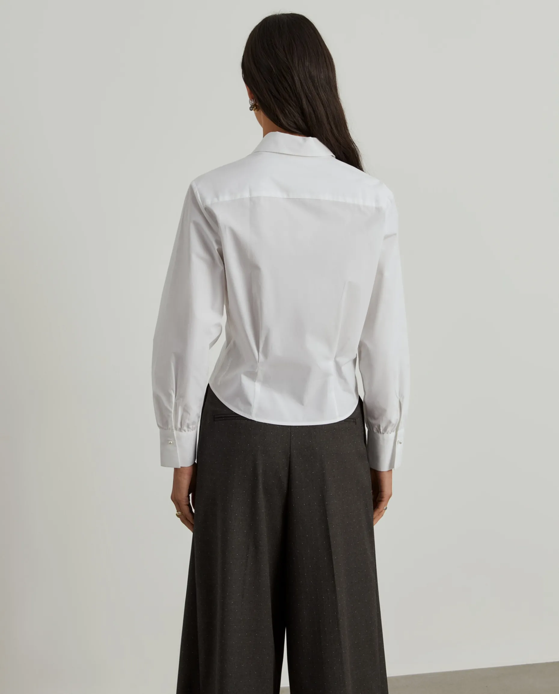 Camisa de algodão com pregas na cintura|LION OF PORCHES Cheap