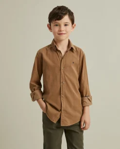 Camisa de bombazine em algodão|LION OF PORCHES Clearance