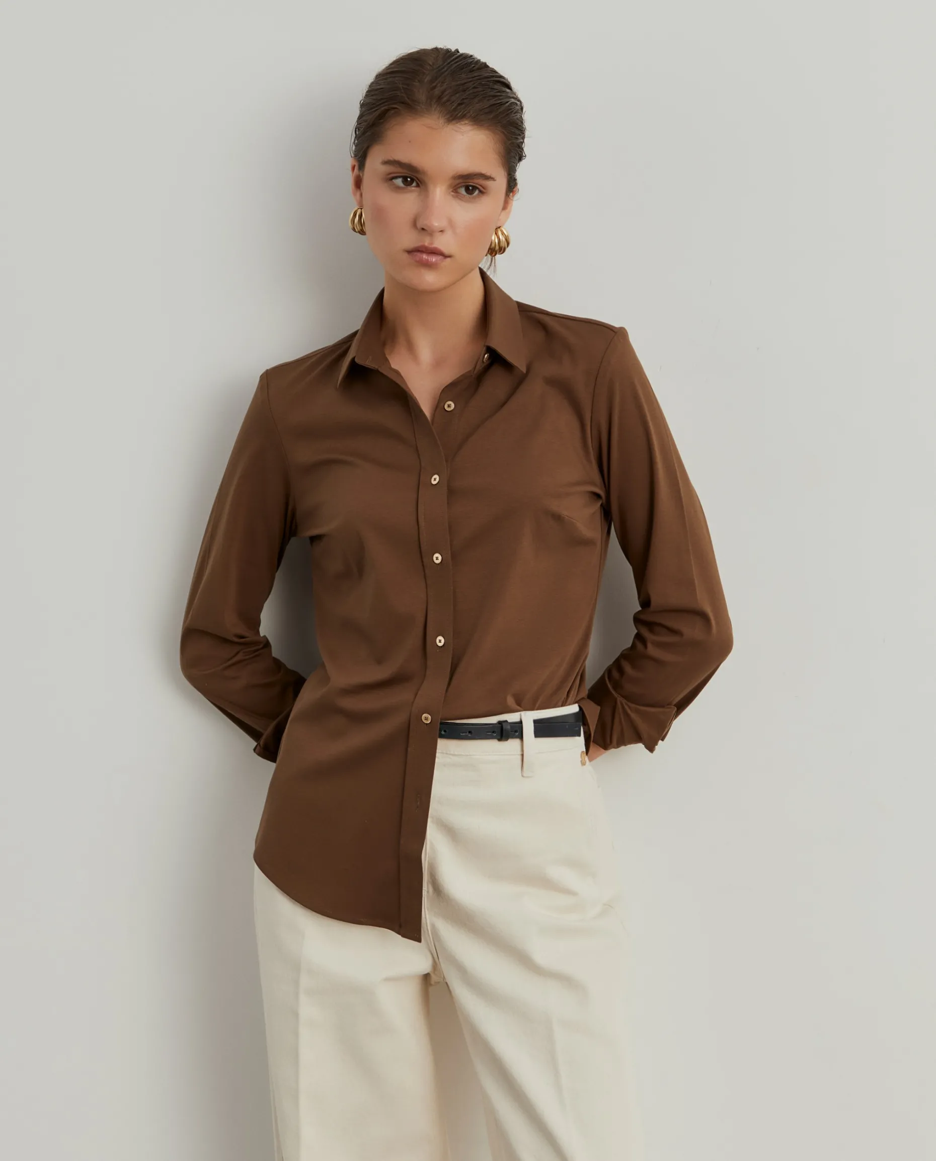 Camisa de malha em algodão|LION OF PORCHES Sale