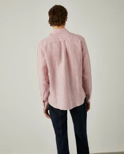 Camisa de riscas em linho|LION OF PORCHES Clearance