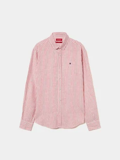 Camisa de riscas em linho|LION OF PORCHES Clearance