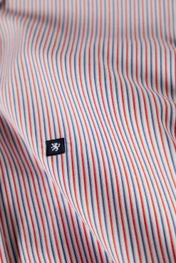 Camisa de riscas regular fit em popelina|LION OF PORCHES New