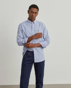 Camisa de riscas slim fit|LION OF PORCHES Best Sale