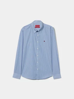 Camisa de riscas slim fit|LION OF PORCHES Best Sale