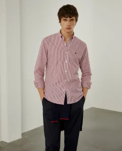 Camisa de riscas slim fit|LION OF PORCHES Flash Sale