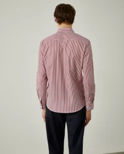 Camisa de riscas slim fit|LION OF PORCHES Flash Sale