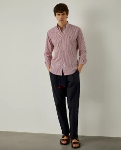 Camisa de riscas slim fit|LION OF PORCHES Flash Sale