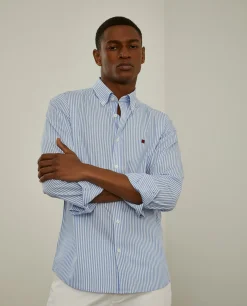 Camisa de riscas slim fit|LION OF PORCHES Best Sale