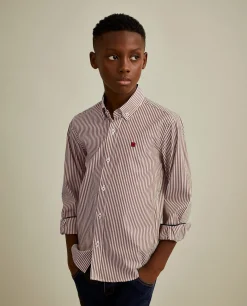Camisa de riscas slim fit|LION OF PORCHES Sale