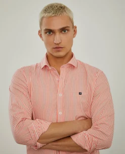 Camisa de riscas slim fit|LION OF PORCHES Fashion
